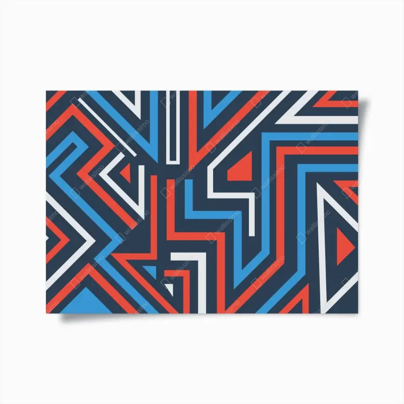 Poster fette geometrische linien