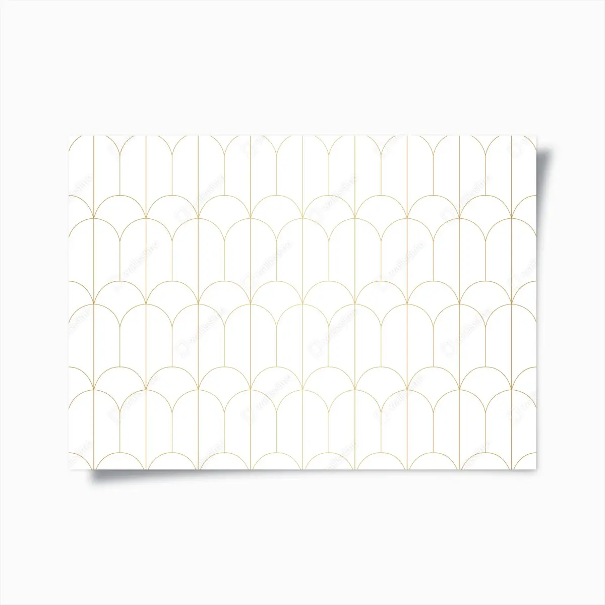 Poster goldenes art deco bogenmuster – Pixers®