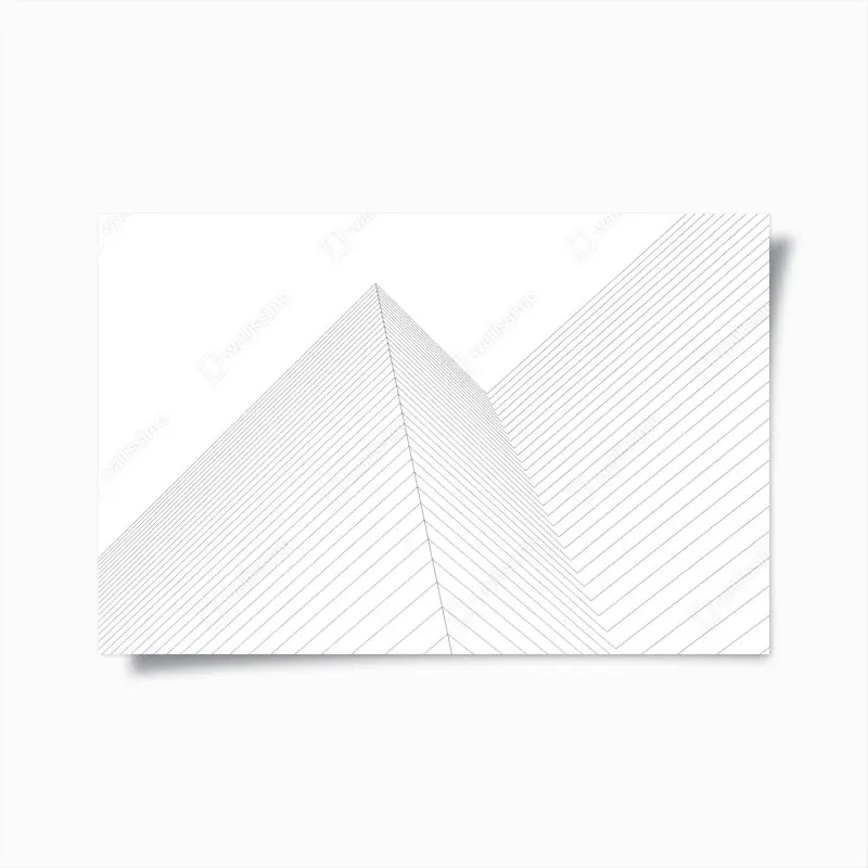 Poster geometrische architekturlinien