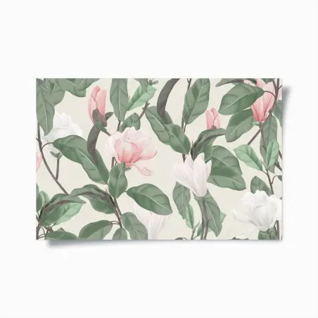 Poster pastell magnolienmuster – Pixers®