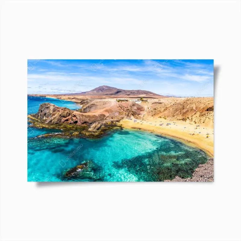 Poster türkisbucht bei Papagayo