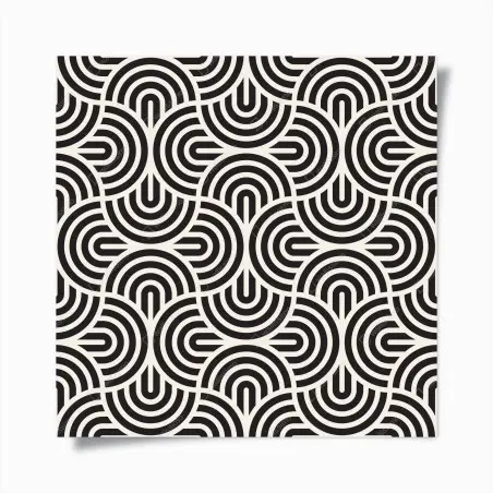 Poster schwarz-weiß geometrisches muster – Pixers®
