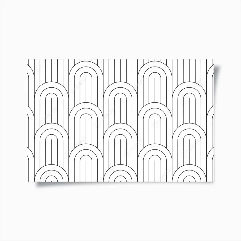 Poster monochromes bogenmuster