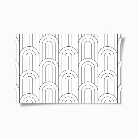 Poster monochromes bogenmuster – Pixers®