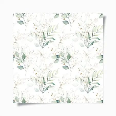 Poster sanftes eukalyptus aquarellmuster – Pixers®