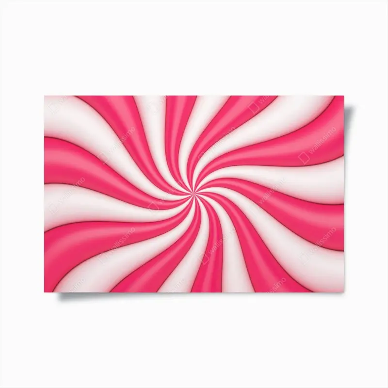 Poster rosa bonbonspirale