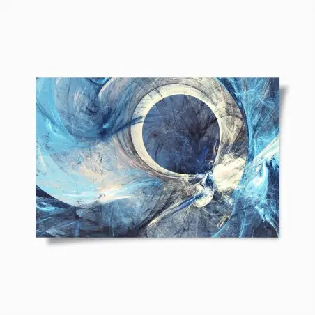 Poster blauer fraktalwirbel – Pixers®