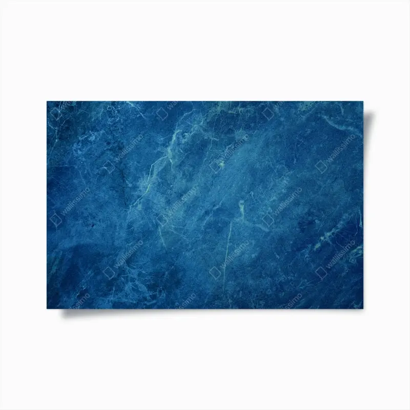 Poster tiefblaue marmortextur