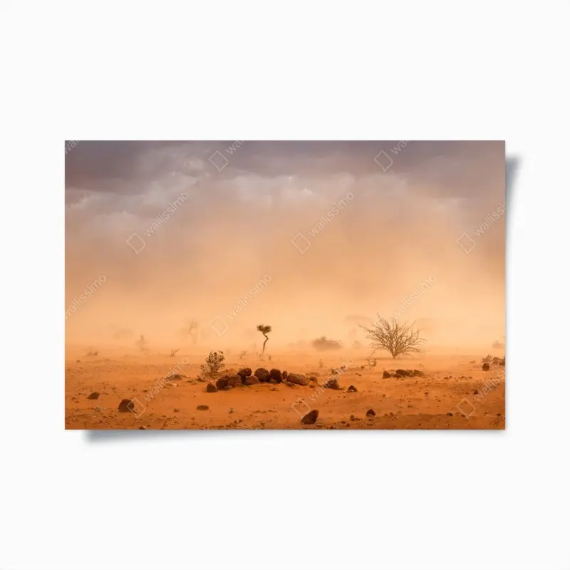Poster sandsturm über Dollo Ado, Äthiopien