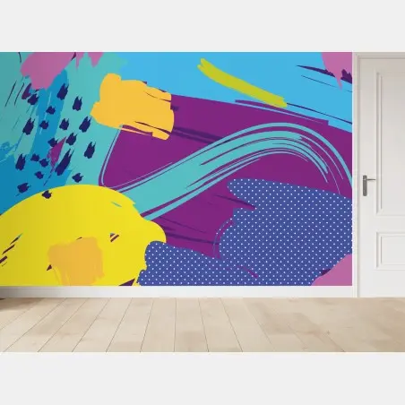 Fototapete lebendige abstrakte pop-art komposition – Pixers®