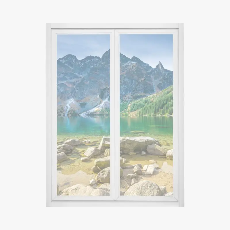 Fensteraufkleber Morskie Oko smaragdsee in Tatra
