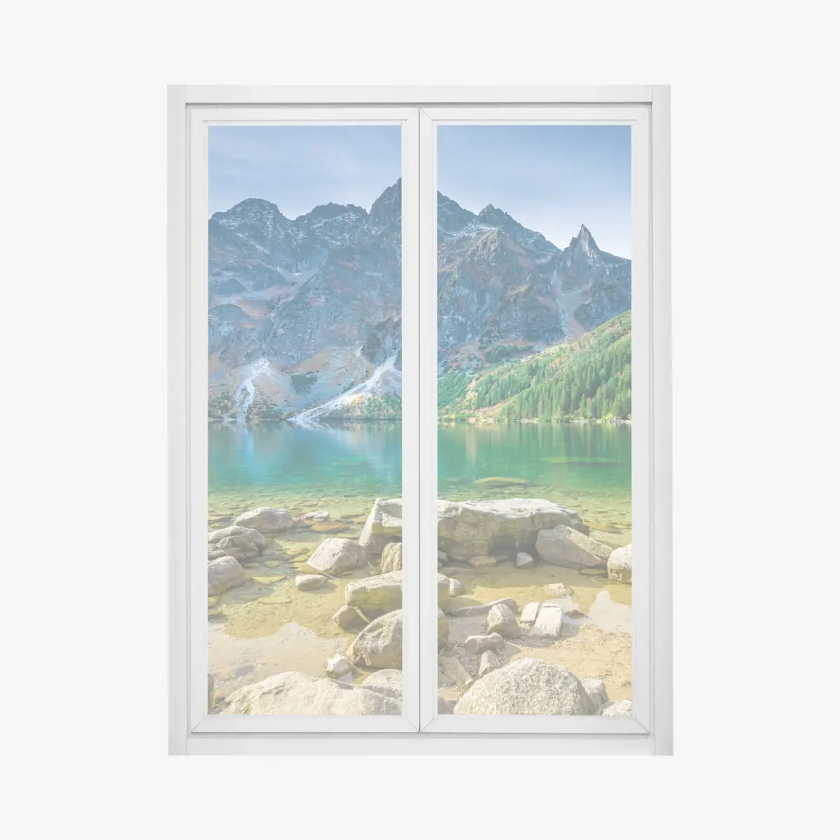 Fensteraufkleber Morskie Oko smaragdsee in Tatra – Pixers®