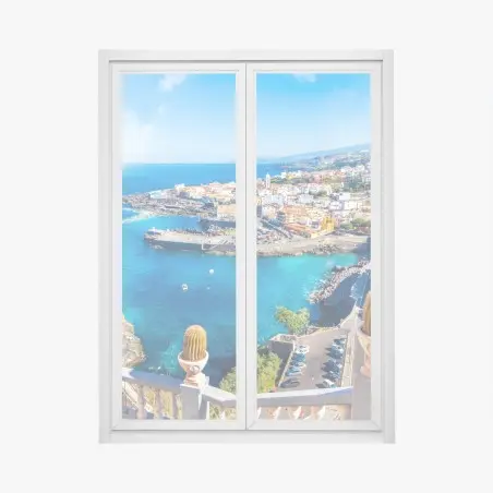 Fensteraufkleber Garachico küstenpanorama, Teneriffa – Pixers®