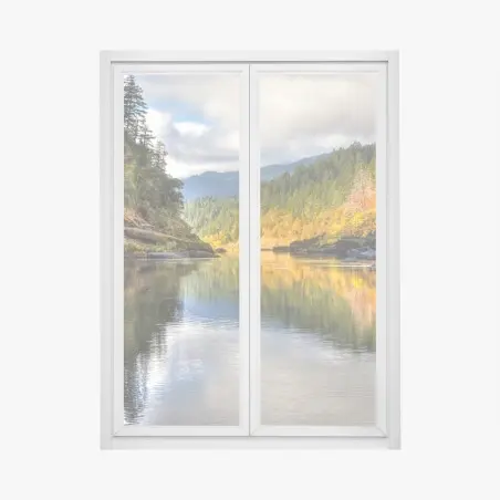 Fensteraufkleber Rogue River herbstliche spiegelungen – Pixers®