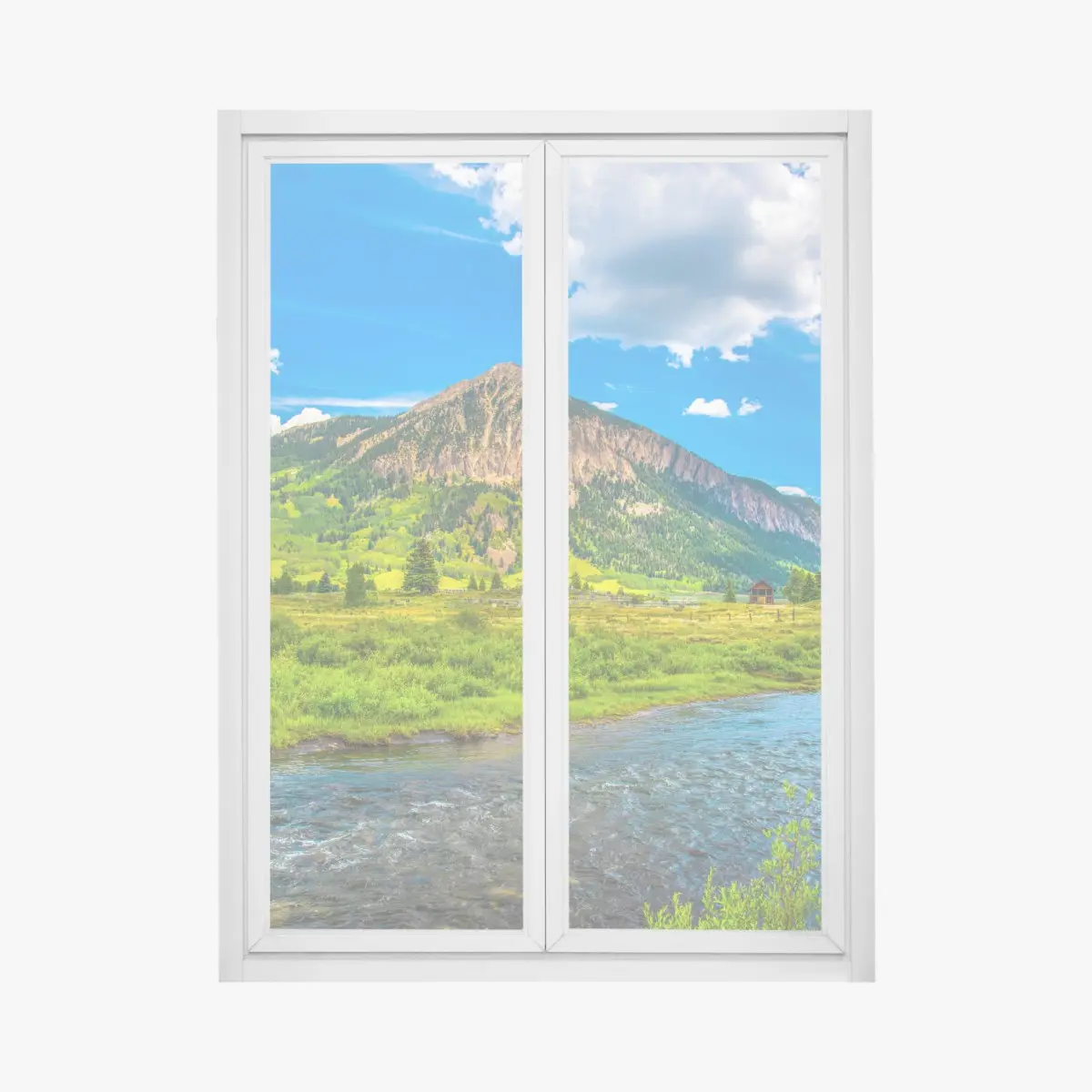 Fensteraufkleber sonnige berge von Crested Butte, Colorado – Pixers®