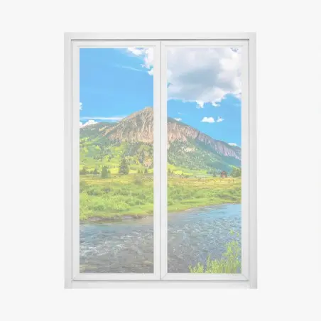 Fensteraufkleber sonnige berge von Crested Butte, Colorado – Pixers®