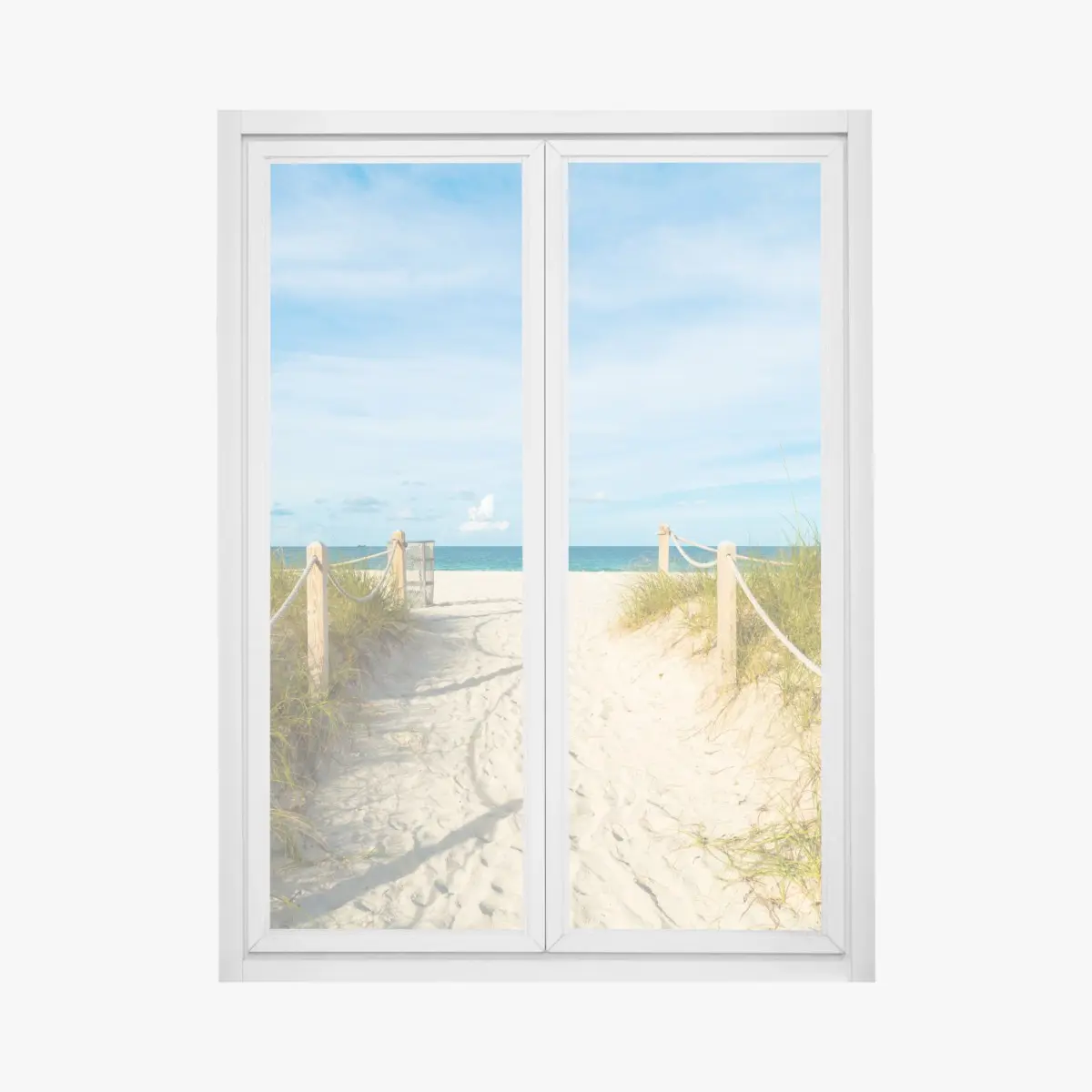 Fensteraufkleber weg zum strand in Miami – Pixers®