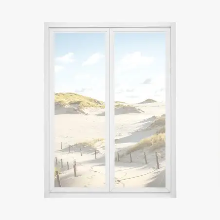 Fensteraufkleber ruhige dünen im Slowinski Nationalpark – Pixers®