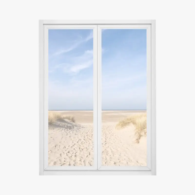 Fensteraufkleber ruhige dünen an der deutschen küste