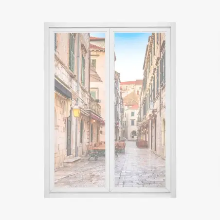 Fensteraufkleber Dubrovnik altstadtgasse – Pixers®