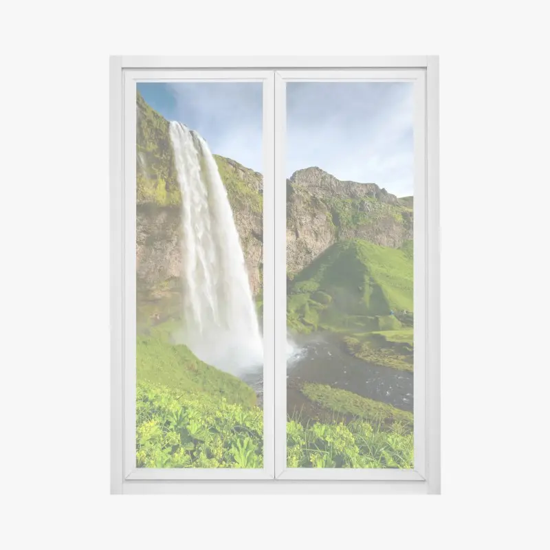 Fensteraufkleber Seljalandsfoss wasserfall in Island