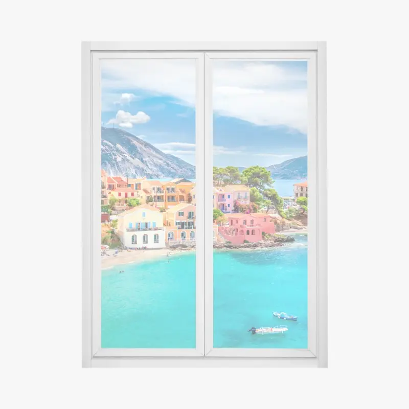 Fensteraufkleber Assos küstenblick, Kefalonia
