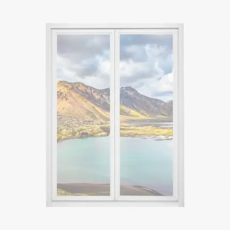 Fensteraufkleber sommersee auf Island – Pixers®