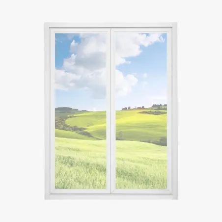 Fensteraufkleber Toskana sanfte hügel bei sonnenuntergang – Pixers®