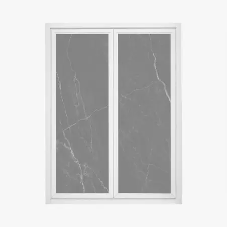 Fensteraufkleber schwarzer marmor mit weißen adern – Pixers®
