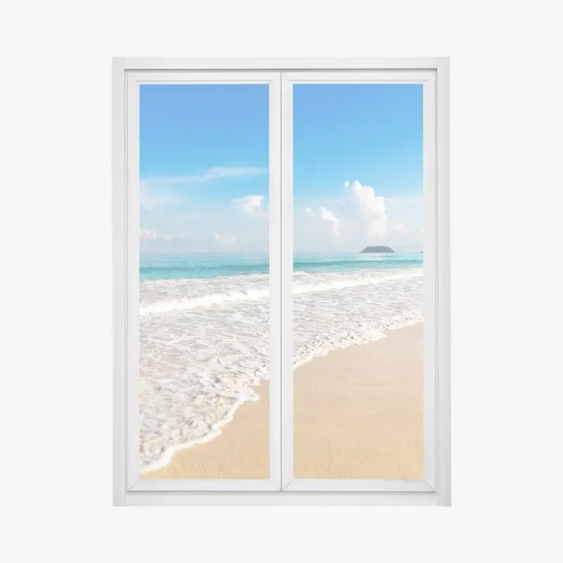 Fensteraufkleber Karon strand, Phuket: ruhige meeresansicht