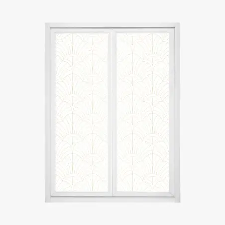 Fensteraufkleber goldenes art deco muster – Pixers®