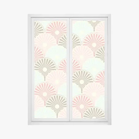 Fensteraufkleber pastelliges muschelmuster – Pixers®