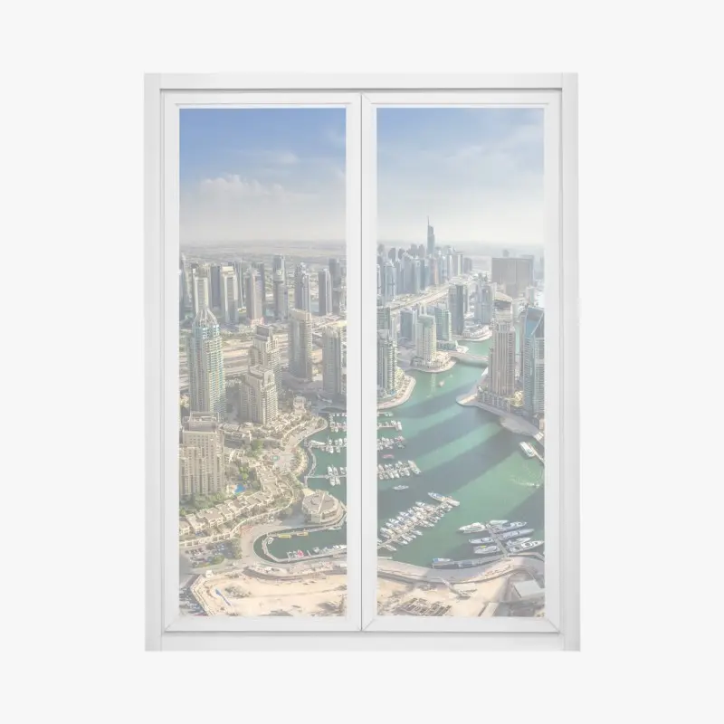 Fensteraufkleber Dubai Marina panorama skyline