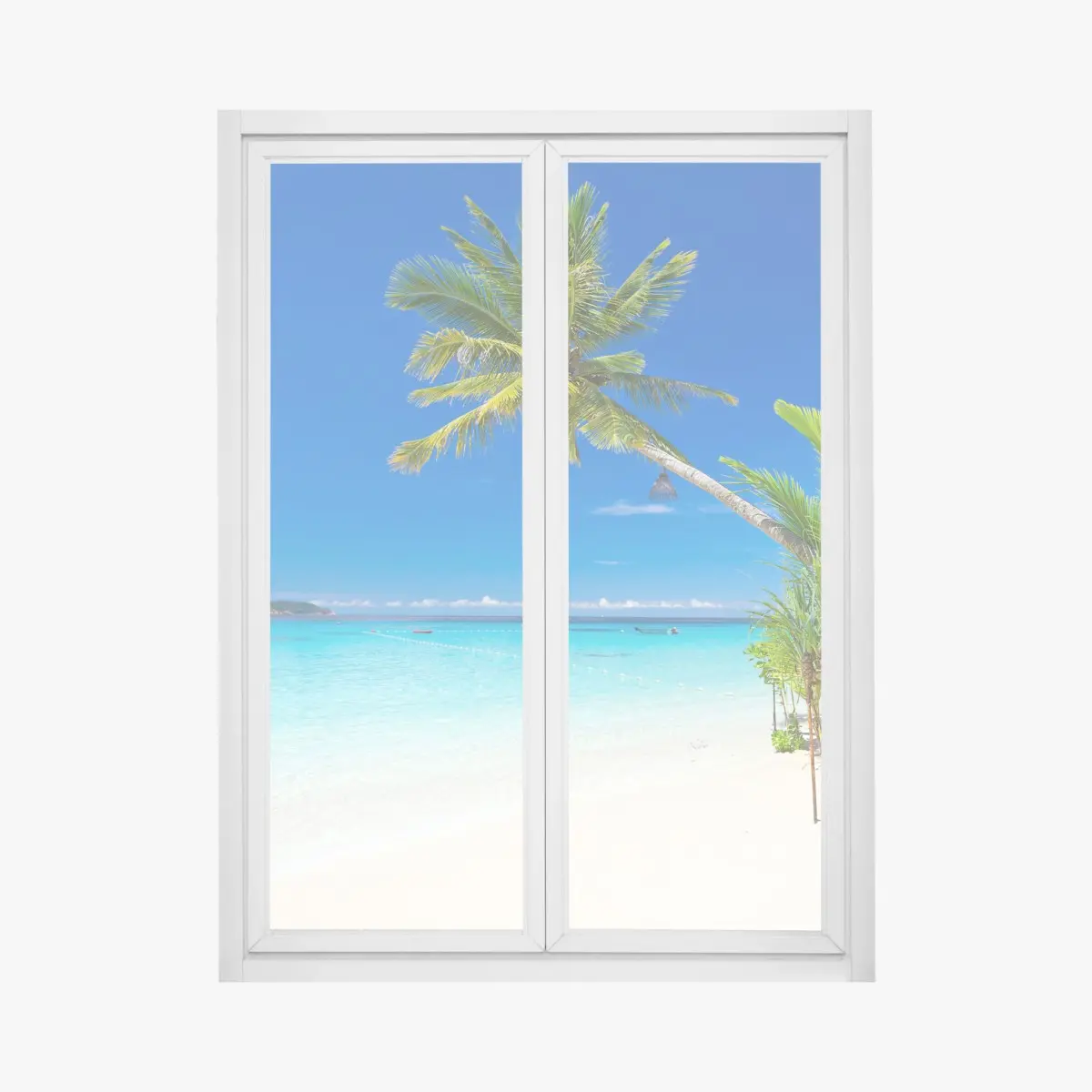 Fensteraufkleber tropischer strand in Thailand – Pixers®