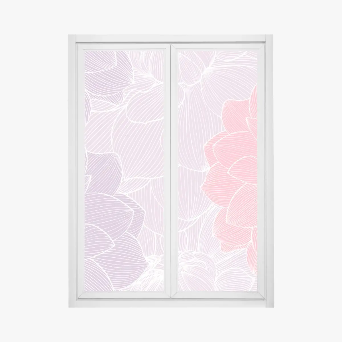 Fensteraufkleber zartes pastell blumenmuster – Pixers®