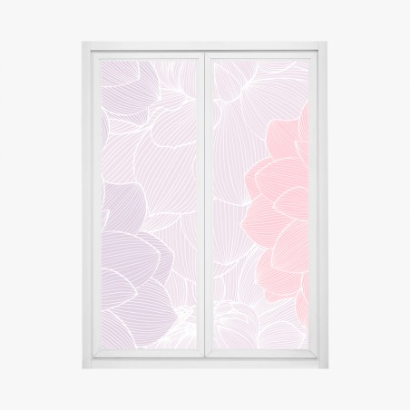 Fensteraufkleber zartes pastell blumenmuster – Pixers®