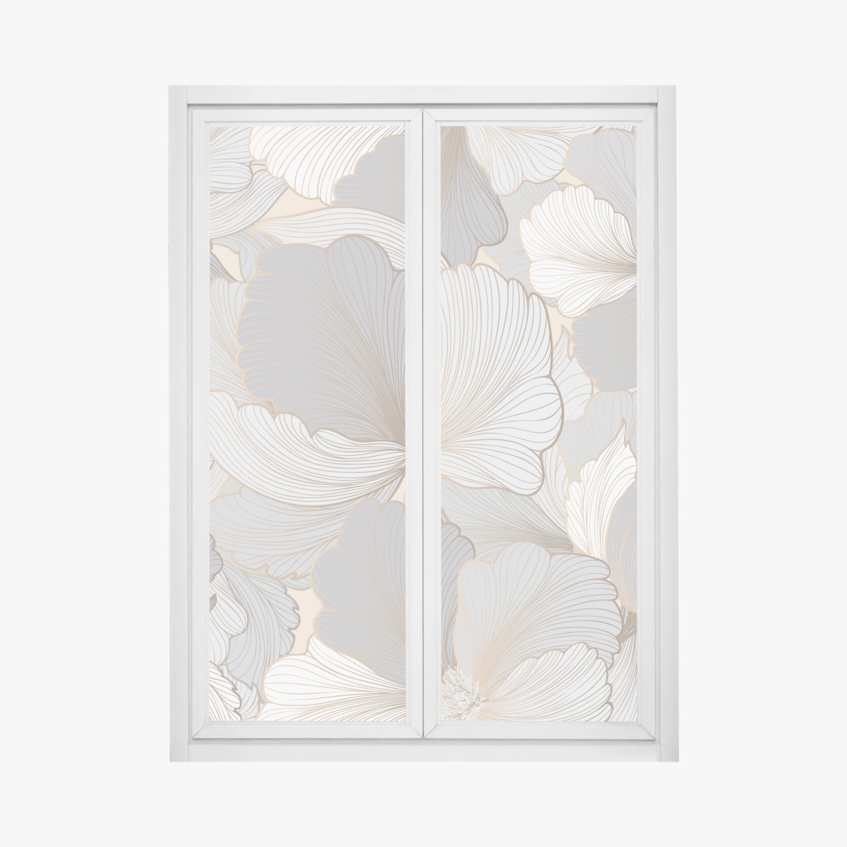 Fensteraufkleber zartes pastell blumenmuster – Pixers®
