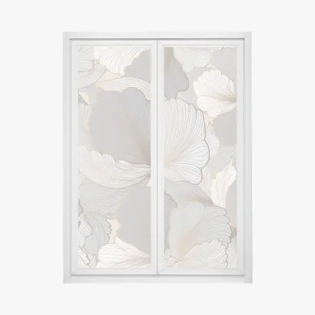 Fensteraufkleber zartes pastell blumenmuster – Pixers®