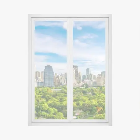 Fensteraufkleber lebendige Bangkok skyline über Lumpini Park – Pixers®