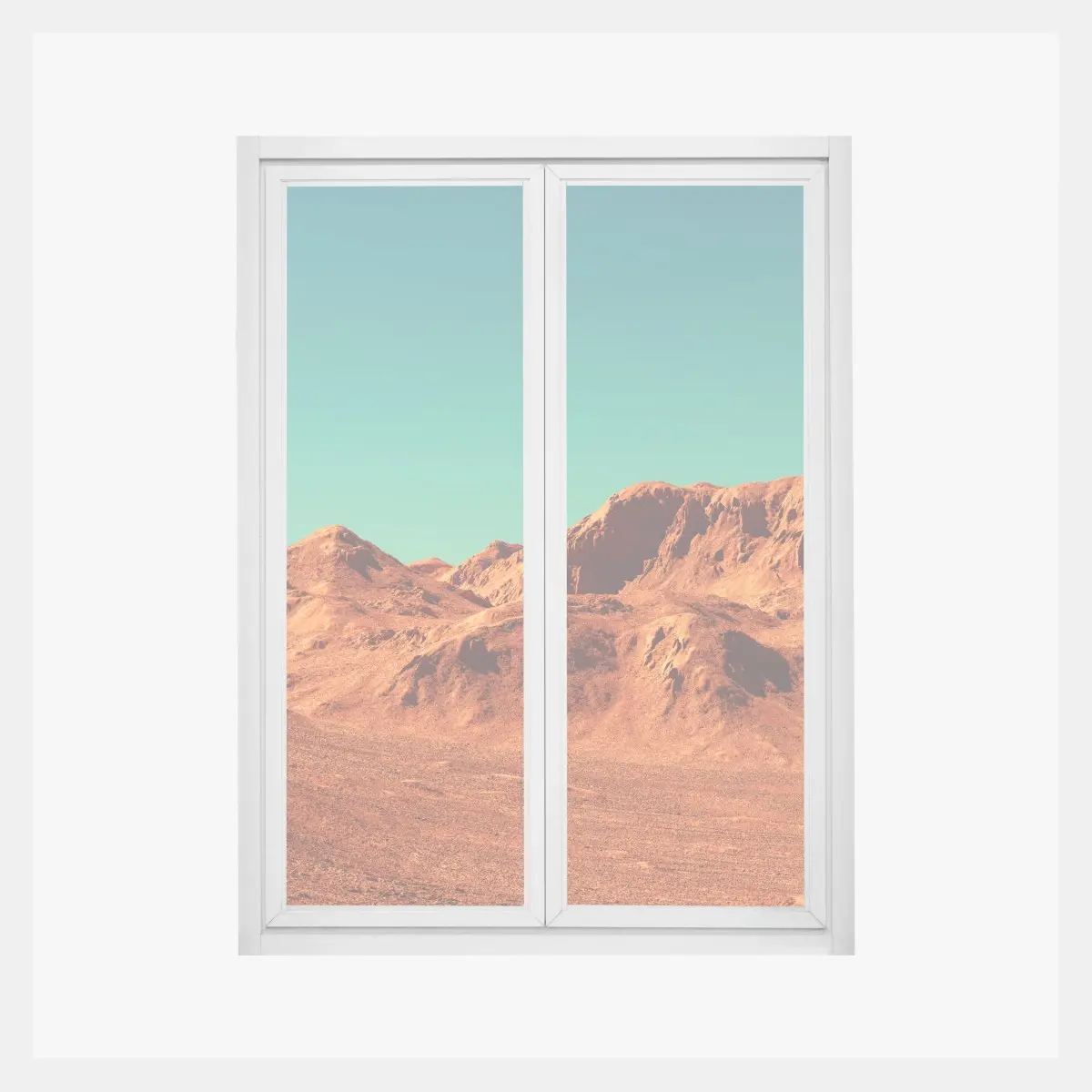 Fensteraufkleber marslandschaft — planetarische szene – Pixers®