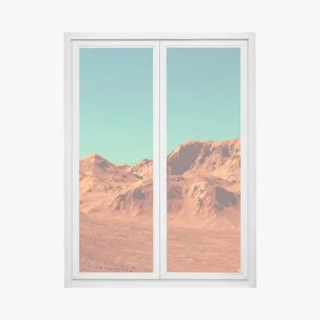 Fensteraufkleber marslandschaft — planetarische szene – Pixers®