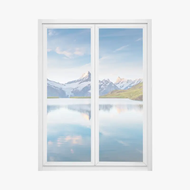 Fensteraufkleber majestätische Alpen-reflexion am Bachalpsee