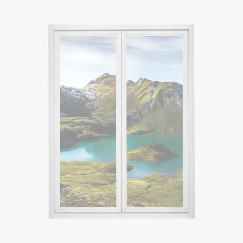 Fensteraufkleber türkises seeidyll am Schrecksee, Bayern