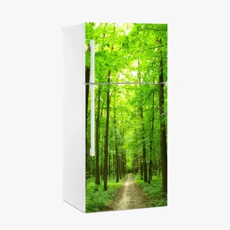 Kühlschrankaufkleber ruhiger waldpfad – Pixers®