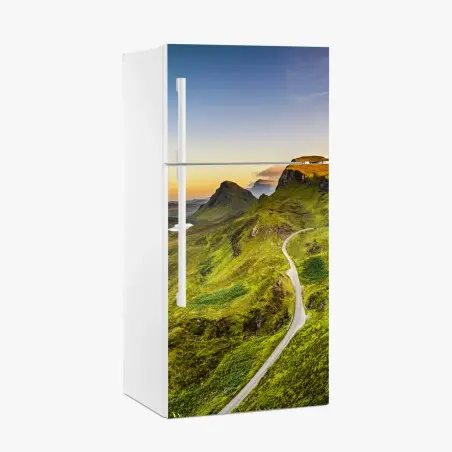 Kühlschrankaufkleber sonnenuntergang über Quiraing, Isle of Skye – Pixers®