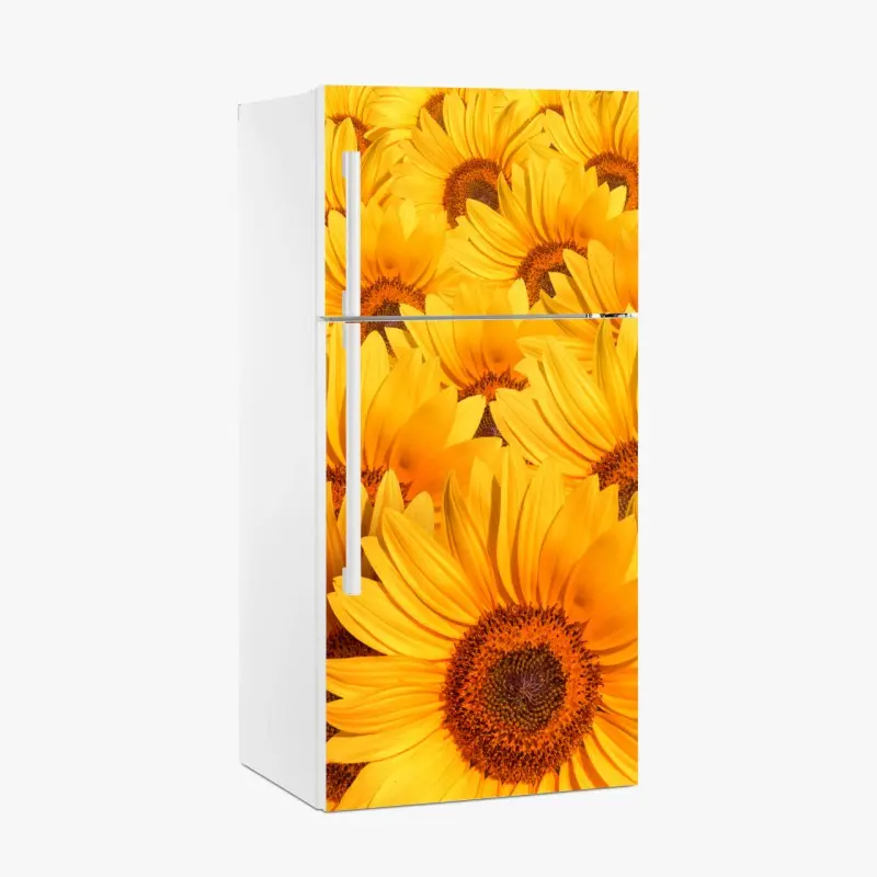 Kühlschrankaufkleber goldenes sonnenblumenfeld