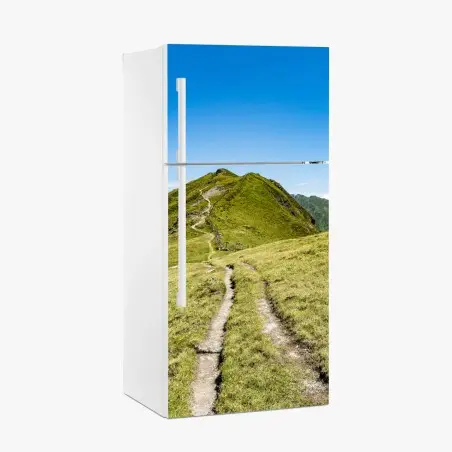 Kühlschrankaufkleber gewundener wanderweg im Zillertal – Pixers®