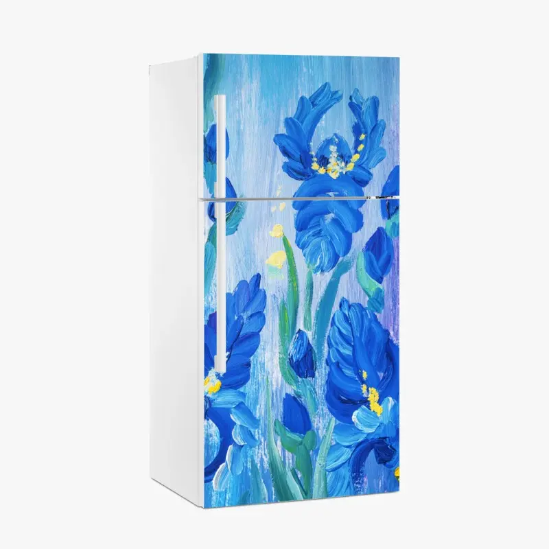Kühlschrankaufkleber lebendiger blauer iris-bund