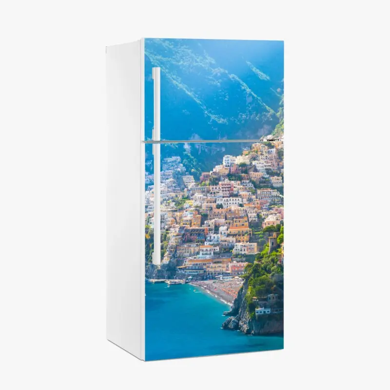 Kühlschrankaufkleber Positano: buntes küstendorf an der Amalfiküste