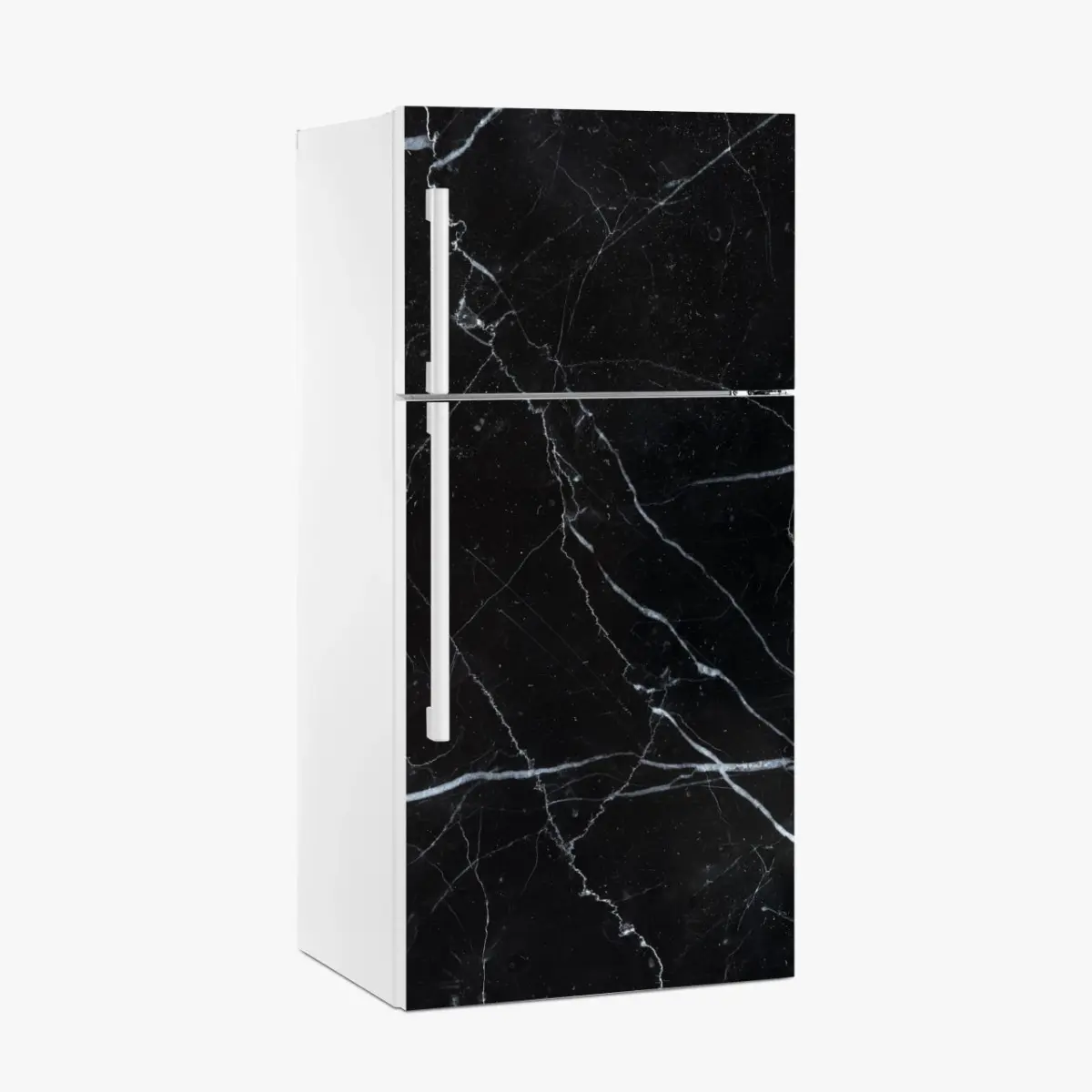 Kühlschrankaufkleber schwarze marquina marmorstruktur für moderne interieur – Pixers®